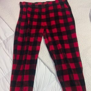 Pajamas Pants, Red and Black